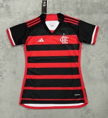 2024-2025 Flamengo Home Red&Black Women Thailand Soccer Jersey AAA-4506