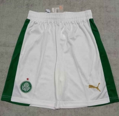 2024-25 Palmeiras Home White Thailand Soccer Shorts