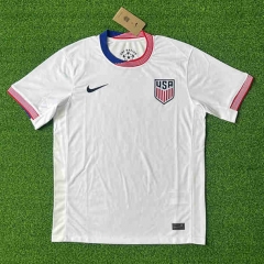 （s-4xl）2024-25 USA Home White Thailand Soccer Jersey AAA-403