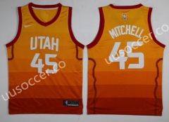 NBA Utah Jazz Orange #45 Jersey
