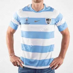 2019 World Cup Argentina White & Blue Rugby Jersey