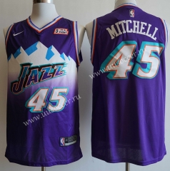 New Season NBA Utah Jazz Purple #45 Jersey