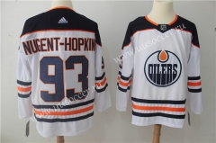 NHL Edmondon Oilers White #93 Jersey