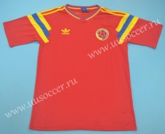 1990 Retro Version  Colombia Home Red Thailand Soccer Jersey