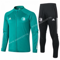 2020-2021 Feyenoord Rotterdam Green Soccer Thailand Jacket Uniform-815