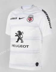 2020-2021 Toulouse Away Black & White Rugby Shirt