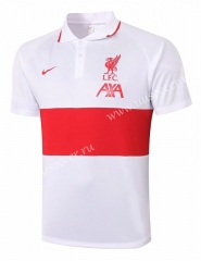 2020-2021 Liverpool White Polo Shirts-815