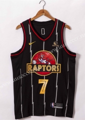 2020-2021 NBA Toronto Raptors Thunder Black #7 Jersey