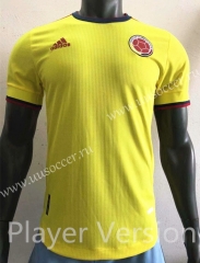 Player Version 2021-2022 Colombia Home Yellow Thailand Soccer Jersey