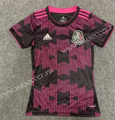 2021-22 Mexico Home Pink & Black Female Thailand Soccer Jersey