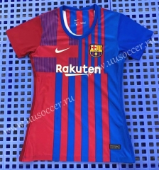 2021-22 Barcelona Home Red & Blue Thailand Women Soccer Jersey AAA