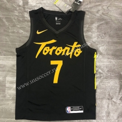 2020-2021 City Version NBA Toronto Raptors Thunder Black #7 Jersey-311
