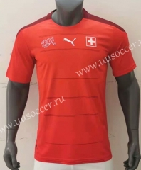 2020 European Cup Switzerland Home Red Thailand Soccer Jersey AAA-416