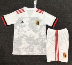 2021-2022 Cup Belgium Away White Soccer Uniform