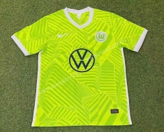 2021-2022 VfL Wolfsburg Home Fluorescent Green Thailand Soccer Jersey AAA-503