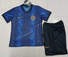 2021-2022 Inter Milan Home Royal Blue Youth/Kids Soccer Uniform