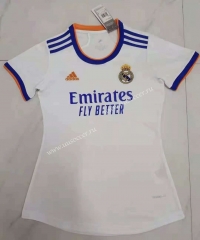 2021-2022 Real Madrid Home White Thailand Female Soccer Jersey AAA