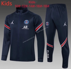 2021-2022  Paris SG Royal Blue Youth/Kids Thailand Soccer Jacket Uniform-815