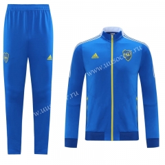 2021-2022 BOCA Juniors CAI Blue Soccer Jacket Uniform-LH