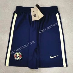 2021-2022 Club América Away Royal Blue Thailand Soccer Shorts