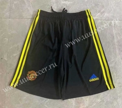 2021-2022 Manchester United 2nd Away Black Thailand Soccer Shorts-701