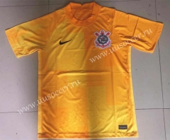 21-22 Corinthian Yellow  Thailand Training Soccer Jersey-LD