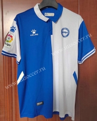 21-22  Deportivo Alavés Home Blue & White Thailand Soccer Jersey AAA-7T