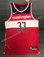 75th anniversary NBA Washington Wizards Red #33 Jersey-311