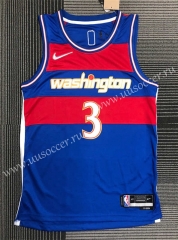 2022 City Version NBA Washington Wizards Blue  #3 Jersey-311