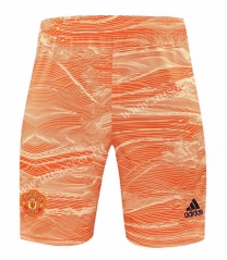 2021-2022 Manchester United  Orange Thailand Soccer Shorts-418