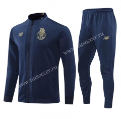 2021-2022 Porto Royal Blue Soccer Jacket Uniform-HR