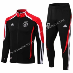2021-2022 Ajax Black&Red Thailand Soccer Jacket Uniform-411