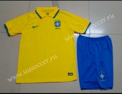2022-23 Brazil Home Yellow Soccer Uniform-718