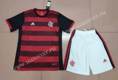 2022-23  Flamengo Home Red&Black Soccer Uniform-718
