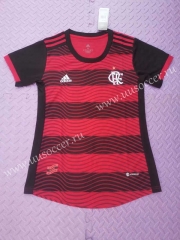 2022-23 CR Flamengo Home Red&Black Thailand Women Soccer Jersey AAA-708
