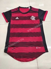 2022-23 CR Flamengo Home Red&Black Thailand Women Soccer Jersey AAA-4125