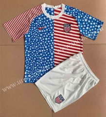 2022-23 Concept version USA  Red &Blue Soccer Uniform-AY