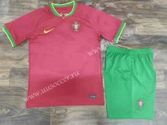 2022-23 Portugal Home Red Soccer Uniform-709