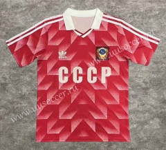 1990 Retro Version Soviet Union Red Thailand Soccer Jersey AAA-3066