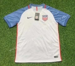 2016 Retro Version USA Home White Thailand Soccer Jersey AAA-305