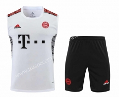 2022-23  Bayern München White  Thailand Soccer  vest Training Uniform-418