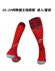 2022-2 Liverpool Home  Red Thailand Soccer Socks