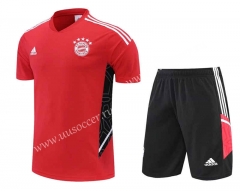 2022-23  Bayern München Red  Thailand Soccer Training Uniform-4627