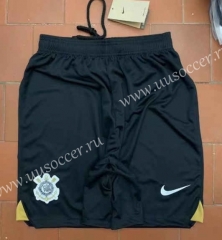 2022-23 Corinthians Home Black Thailand Soccer Shorts-6794