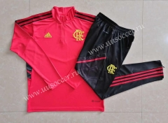 2022-23 Flamengo Red Thailand Tracksuit Uniform-815
