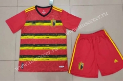 2022-23 Belgium Home Red  Soccer Uniform-718