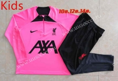 2022-23 liverpool Pink Kids/Youth Soccer Tracksuit-815