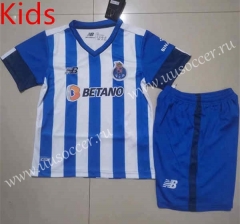 2022-23 Porto Home Blue & White kids Soccer Uniform-507