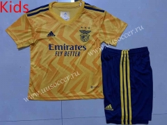 2022-23 Benfica  Away Yellow  KIDS Soccer Uniform-507