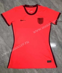 2022-23 England Away Orange Female Thailand Soccer Jersey-708